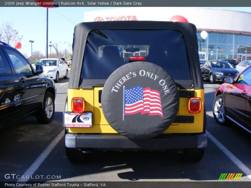 Solar Yellow / Dark Slate Gray 2006 Jeep Wrangler Unlimited Rubicon 4x4
