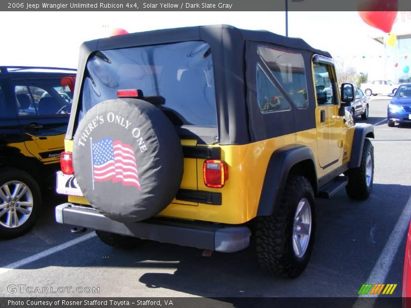 Solar Yellow / Dark Slate Gray 2006 Jeep Wrangler Unlimited Rubicon 4x4