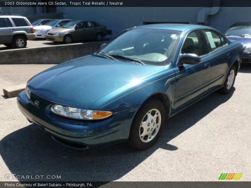 Tropic Teal Metallic / Neutral 2003 Oldsmobile Alero GX Sedan