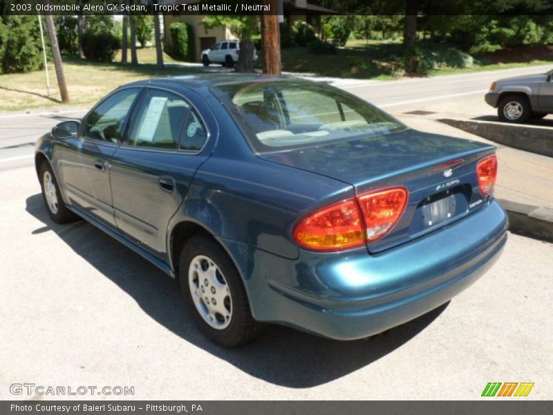 Tropic Teal Metallic / Neutral 2003 Oldsmobile Alero GX Sedan