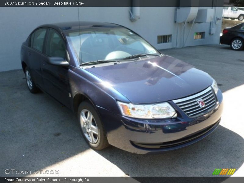 Deep Blue / Gray 2007 Saturn ION 2 Sedan