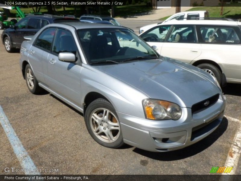 Platinum Silver Metallic / Gray 2004 Subaru Impreza 2.5 RS Sedan