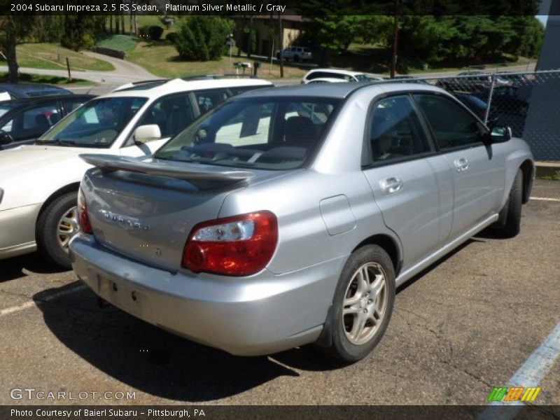 Platinum Silver Metallic / Gray 2004 Subaru Impreza 2.5 RS Sedan