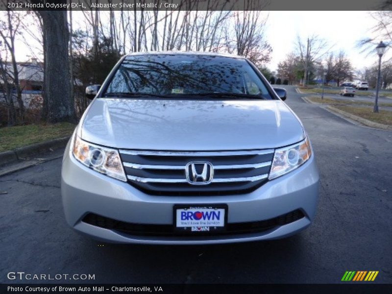 Alabaster Silver Metallic / Gray 2012 Honda Odyssey EX-L