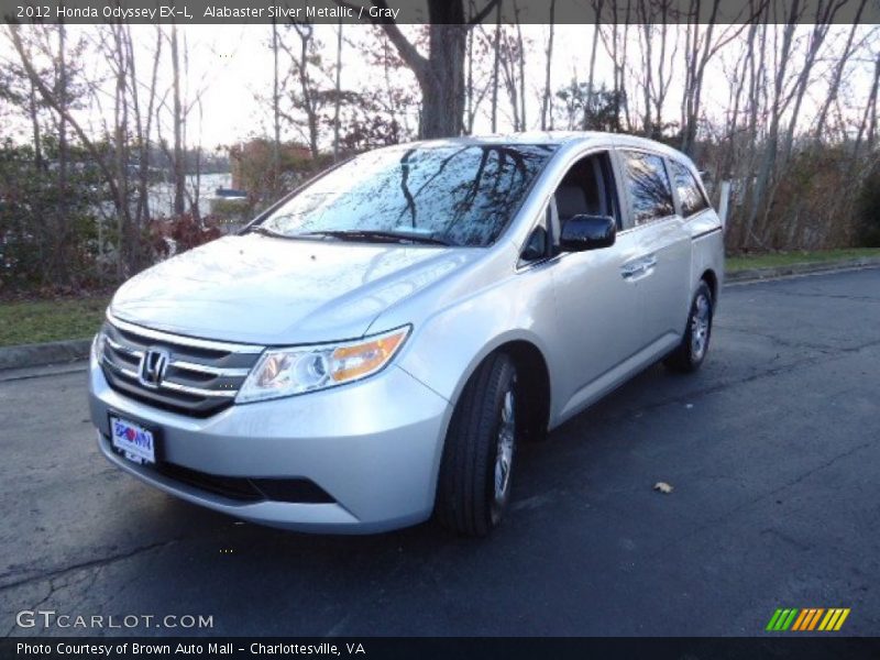 Alabaster Silver Metallic / Gray 2012 Honda Odyssey EX-L