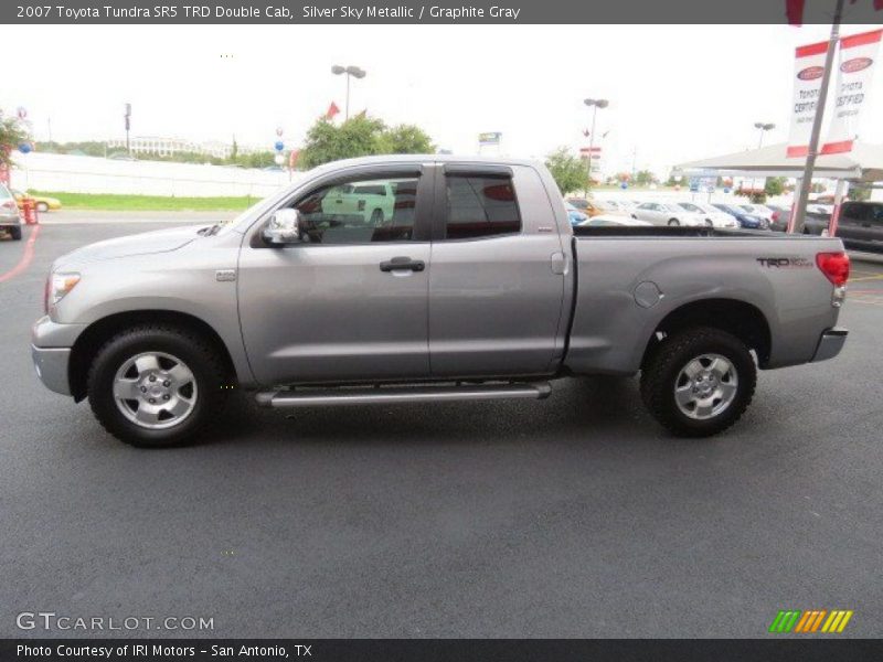 Silver Sky Metallic / Graphite Gray 2007 Toyota Tundra SR5 TRD Double Cab