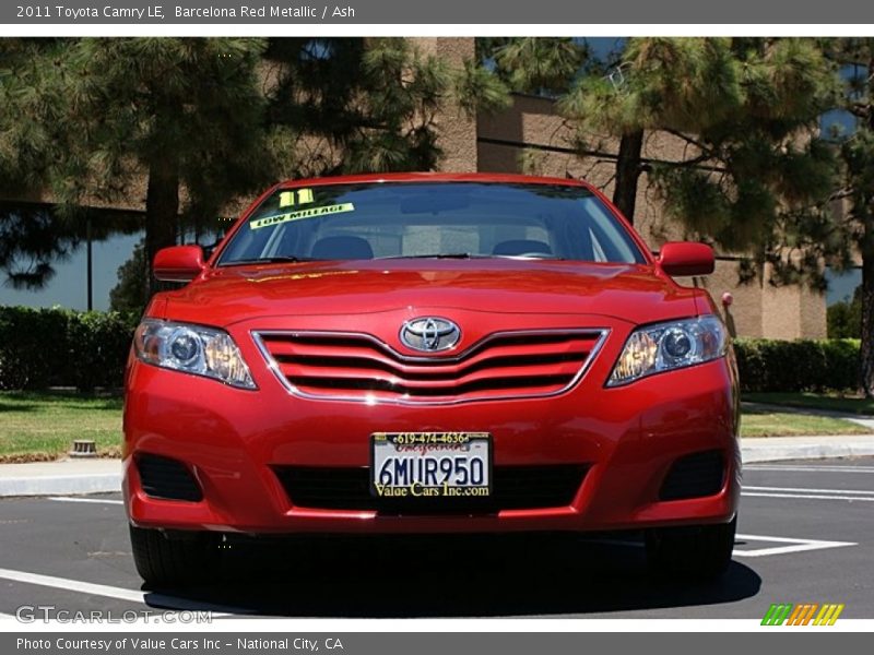 Barcelona Red Metallic / Ash 2011 Toyota Camry LE