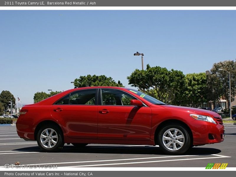 Barcelona Red Metallic / Ash 2011 Toyota Camry LE