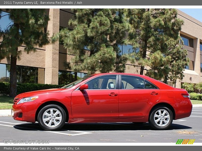 Barcelona Red Metallic / Ash 2011 Toyota Camry LE