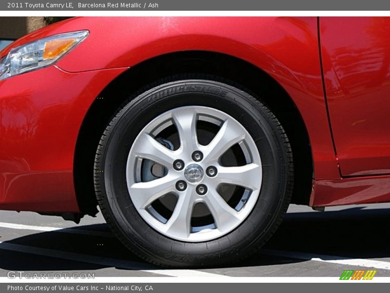 Barcelona Red Metallic / Ash 2011 Toyota Camry LE