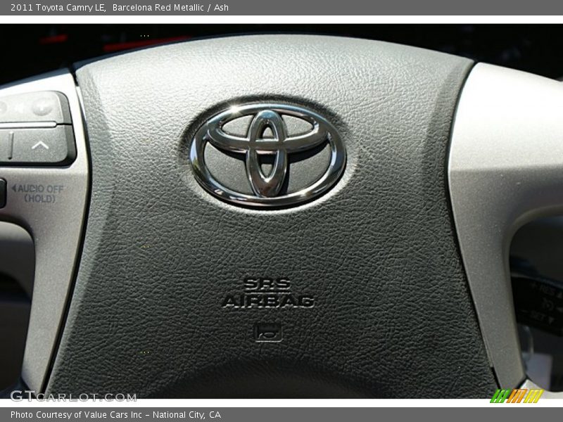 Barcelona Red Metallic / Ash 2011 Toyota Camry LE