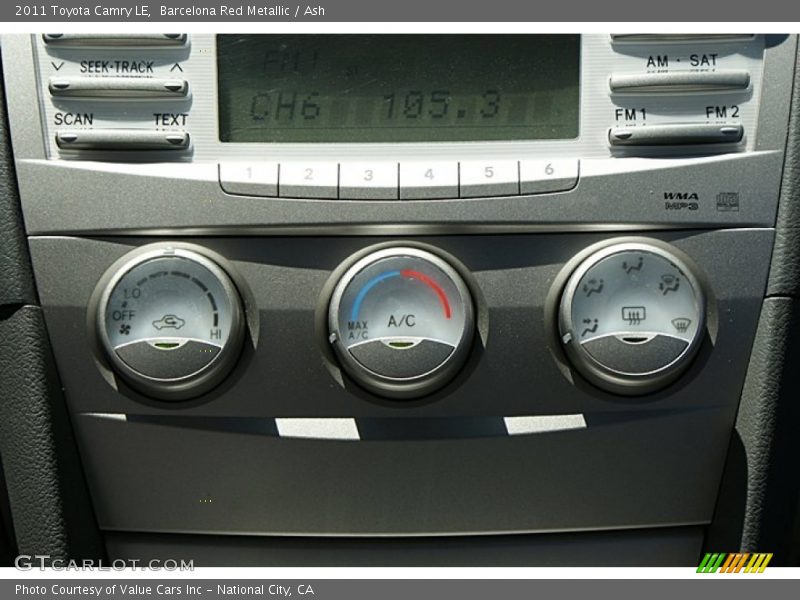 Barcelona Red Metallic / Ash 2011 Toyota Camry LE