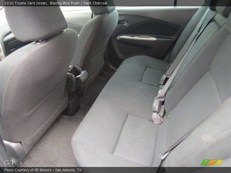 Blazing Blue Pearl / Dark Charcoal 2010 Toyota Yaris Sedan