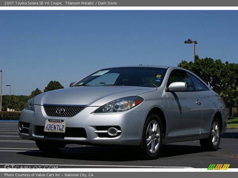Titanium Metallic / Dark Stone 2007 Toyota Solara SE V6 Coupe
