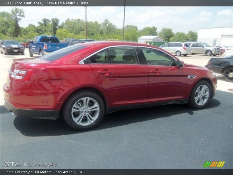 Ruby Red Metallic / Dune 2013 Ford Taurus SEL