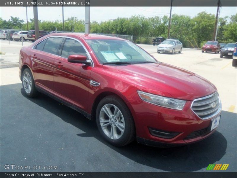 Ruby Red Metallic / Dune 2013 Ford Taurus SEL