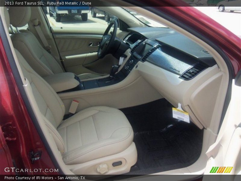 Ruby Red Metallic / Dune 2013 Ford Taurus SEL