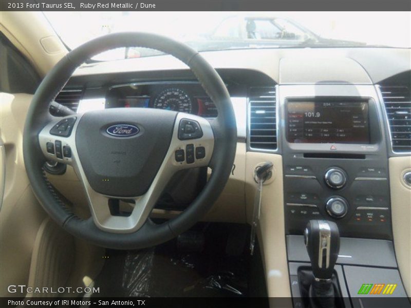 Ruby Red Metallic / Dune 2013 Ford Taurus SEL