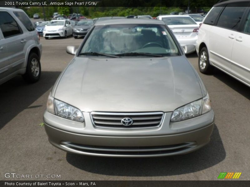 Antique Sage Pearl / Gray 2001 Toyota Camry LE
