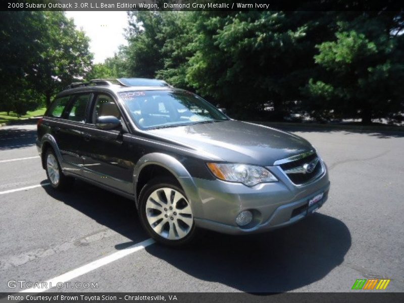 Diamond Gray Metallic / Warm Ivory 2008 Subaru Outback 3.0R L.L.Bean Edition Wagon