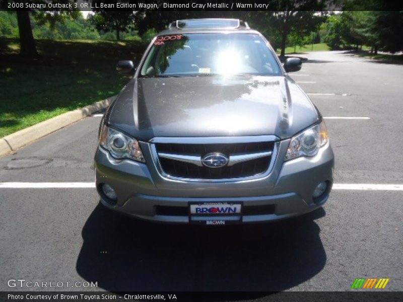 Diamond Gray Metallic / Warm Ivory 2008 Subaru Outback 3.0R L.L.Bean Edition Wagon