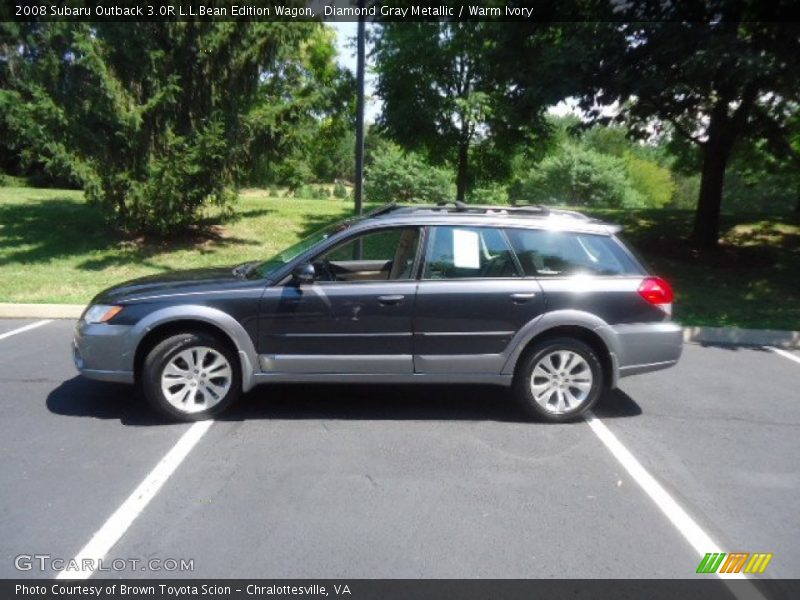 Diamond Gray Metallic / Warm Ivory 2008 Subaru Outback 3.0R L.L.Bean Edition Wagon