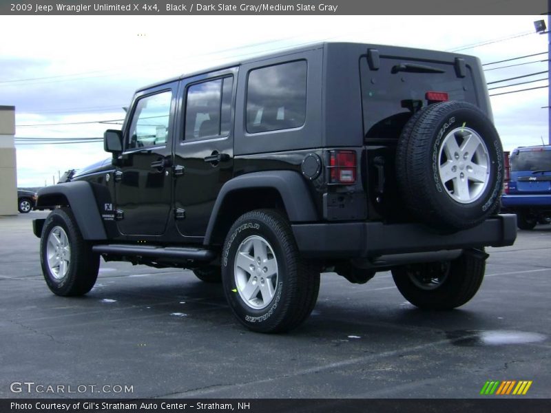 Black / Dark Slate Gray/Medium Slate Gray 2009 Jeep Wrangler Unlimited X 4x4
