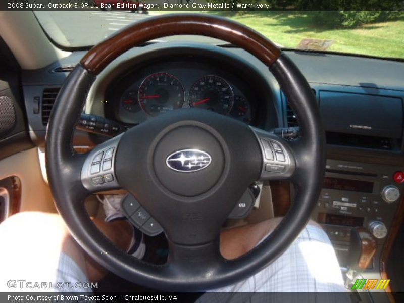 Diamond Gray Metallic / Warm Ivory 2008 Subaru Outback 3.0R L.L.Bean Edition Wagon