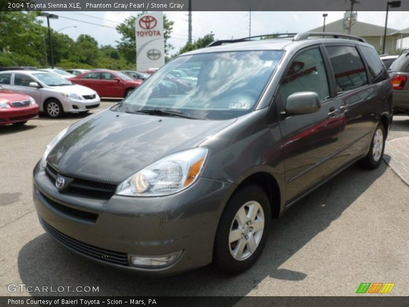 Phantom Gray Pearl / Stone Gray 2004 Toyota Sienna XLE