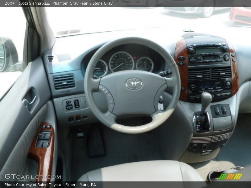 Phantom Gray Pearl / Stone Gray 2004 Toyota Sienna XLE