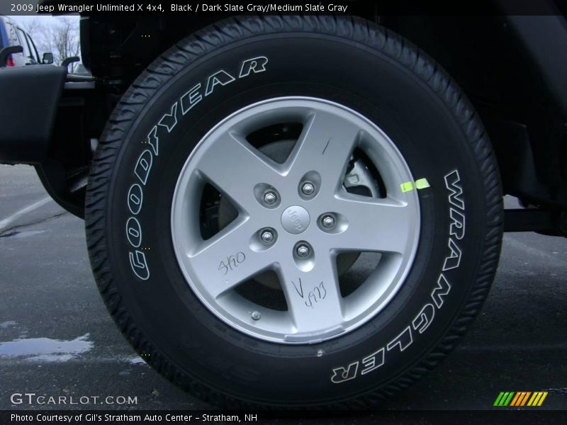 Black / Dark Slate Gray/Medium Slate Gray 2009 Jeep Wrangler Unlimited X 4x4