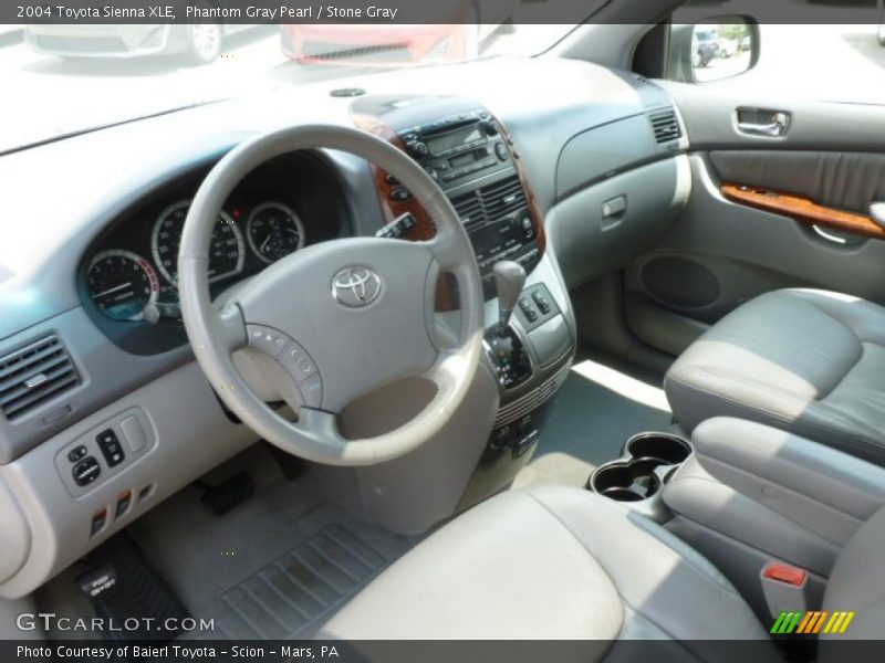 Phantom Gray Pearl / Stone Gray 2004 Toyota Sienna XLE