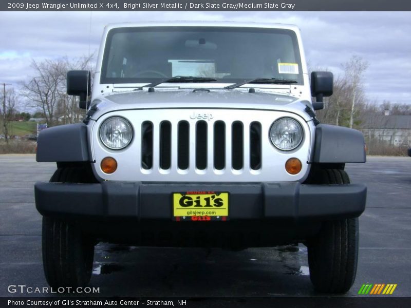 Bright Silver Metallic / Dark Slate Gray/Medium Slate Gray 2009 Jeep Wrangler Unlimited X 4x4