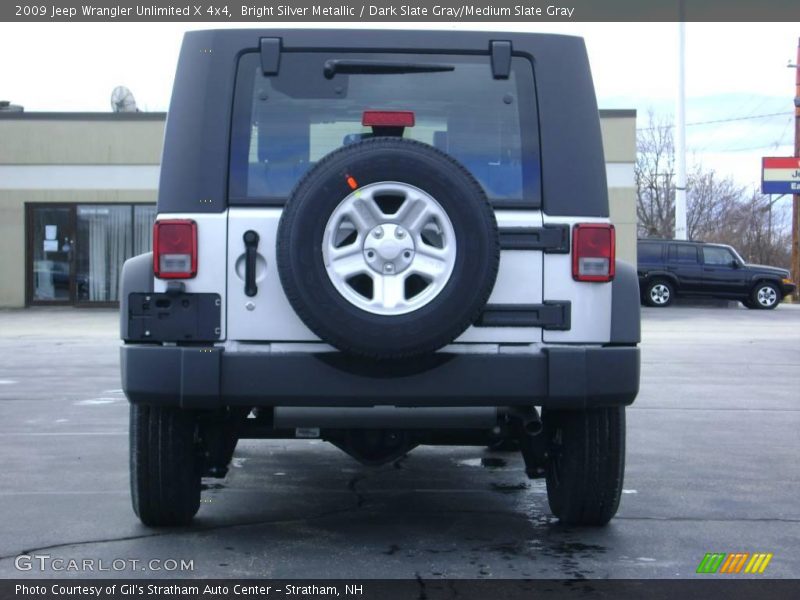 Bright Silver Metallic / Dark Slate Gray/Medium Slate Gray 2009 Jeep Wrangler Unlimited X 4x4