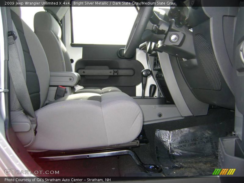 Bright Silver Metallic / Dark Slate Gray/Medium Slate Gray 2009 Jeep Wrangler Unlimited X 4x4