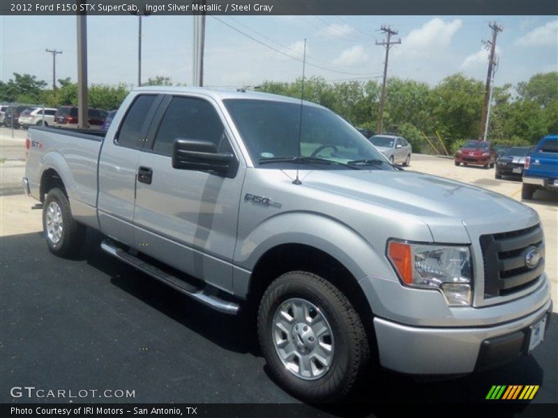 Ingot Silver Metallic / Steel Gray 2012 Ford F150 STX SuperCab