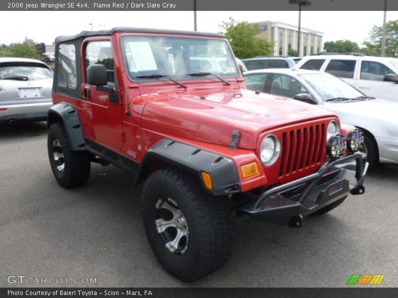 Flame Red / Dark Slate Gray 2006 Jeep Wrangler SE 4x4