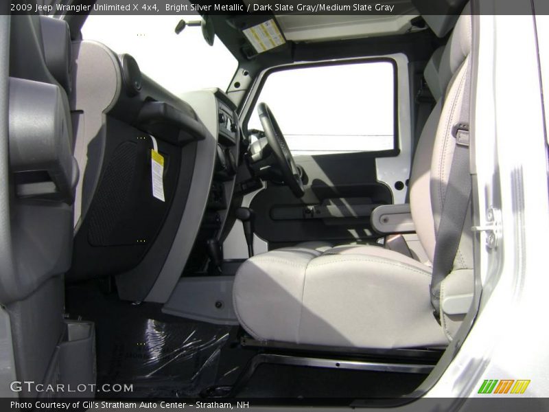 Bright Silver Metallic / Dark Slate Gray/Medium Slate Gray 2009 Jeep Wrangler Unlimited X 4x4