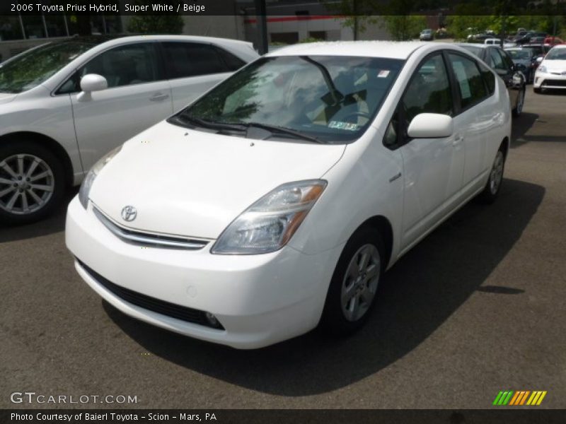Super White / Beige 2006 Toyota Prius Hybrid