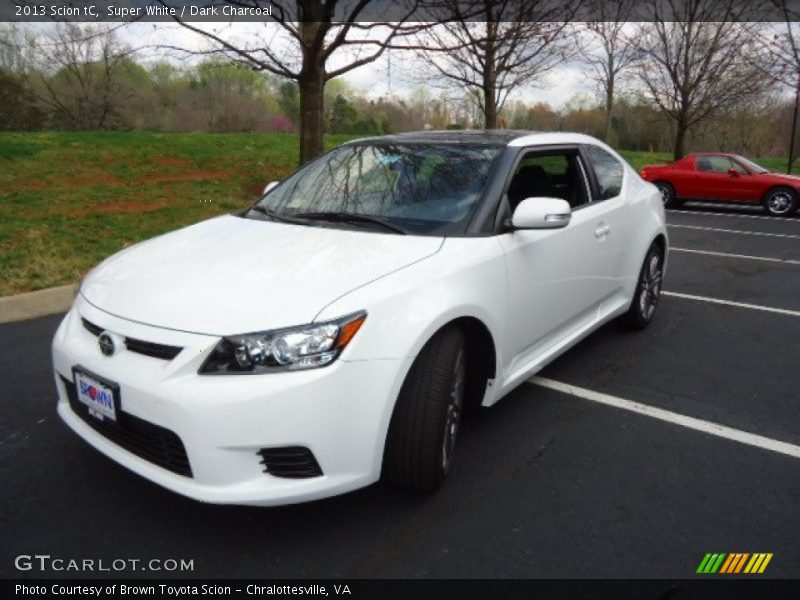 Super White / Dark Charcoal 2013 Scion tC