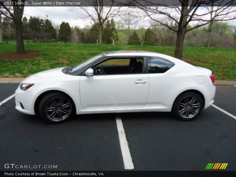 Super White / Dark Charcoal 2013 Scion tC