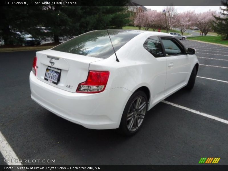 Super White / Dark Charcoal 2013 Scion tC