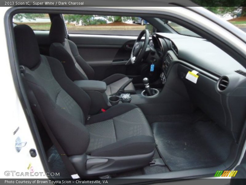 Super White / Dark Charcoal 2013 Scion tC