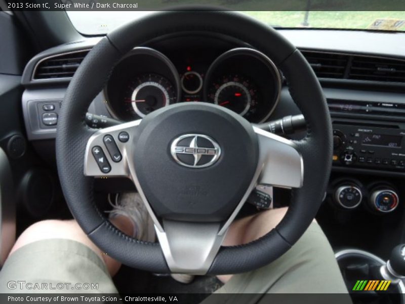 Super White / Dark Charcoal 2013 Scion tC