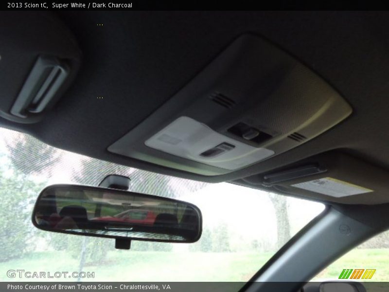 Super White / Dark Charcoal 2013 Scion tC