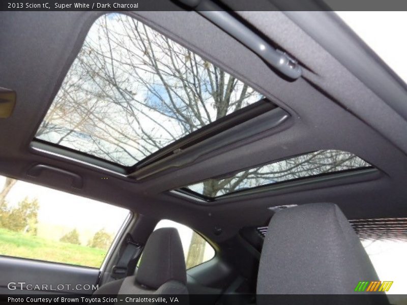 Super White / Dark Charcoal 2013 Scion tC