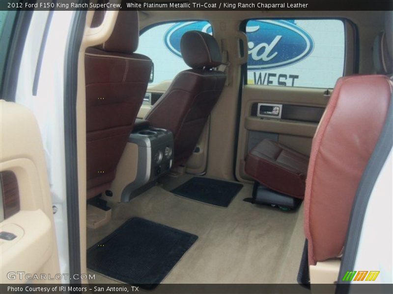 White Platinum Metallic Tri-Coat / King Ranch Chaparral Leather 2012 Ford F150 King Ranch SuperCrew