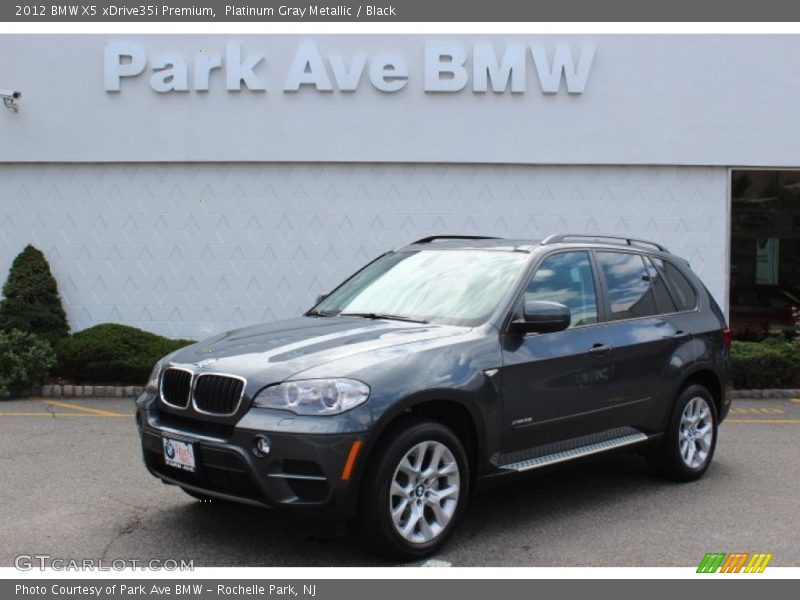 Platinum Gray Metallic / Black 2012 BMW X5 xDrive35i Premium