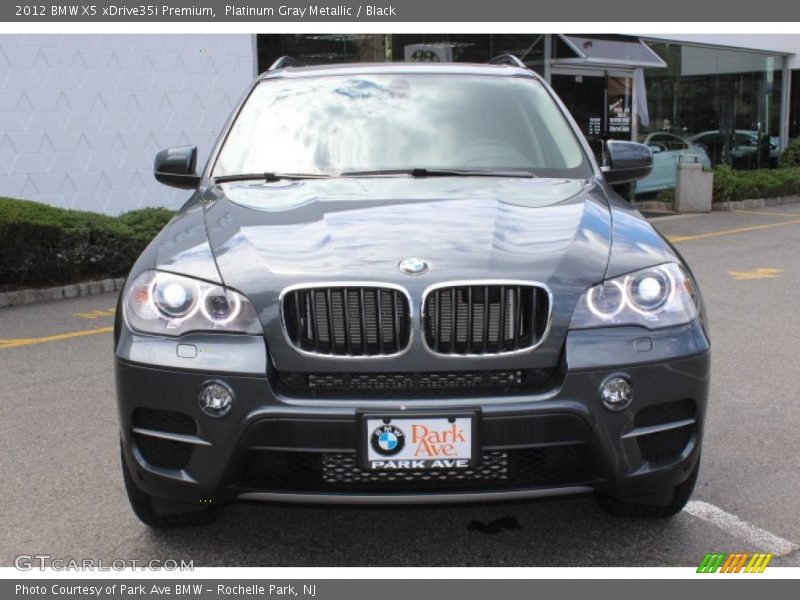 Platinum Gray Metallic / Black 2012 BMW X5 xDrive35i Premium