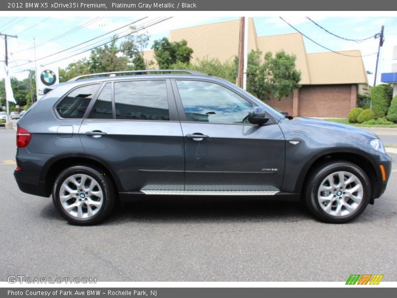 Platinum Gray Metallic / Black 2012 BMW X5 xDrive35i Premium